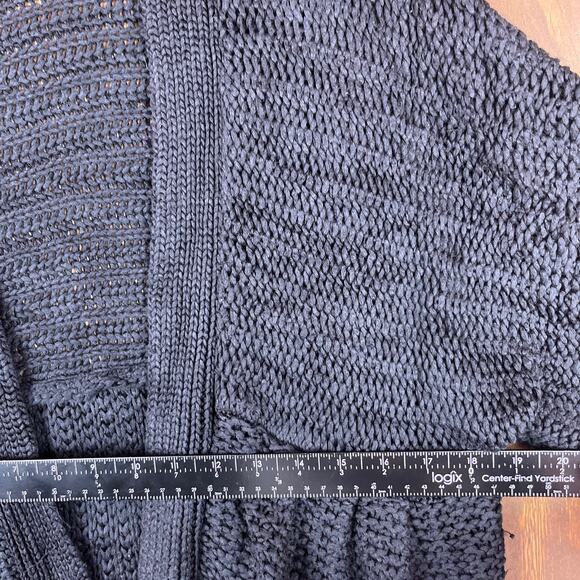 Chicos Womens Sweater Brown Cardigan Knit Chunky Open Front Dolman 3 (XL) - Picture 6 of 13